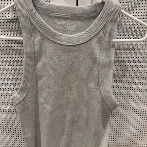 Aerie Light Gray Ribbed Tank Top